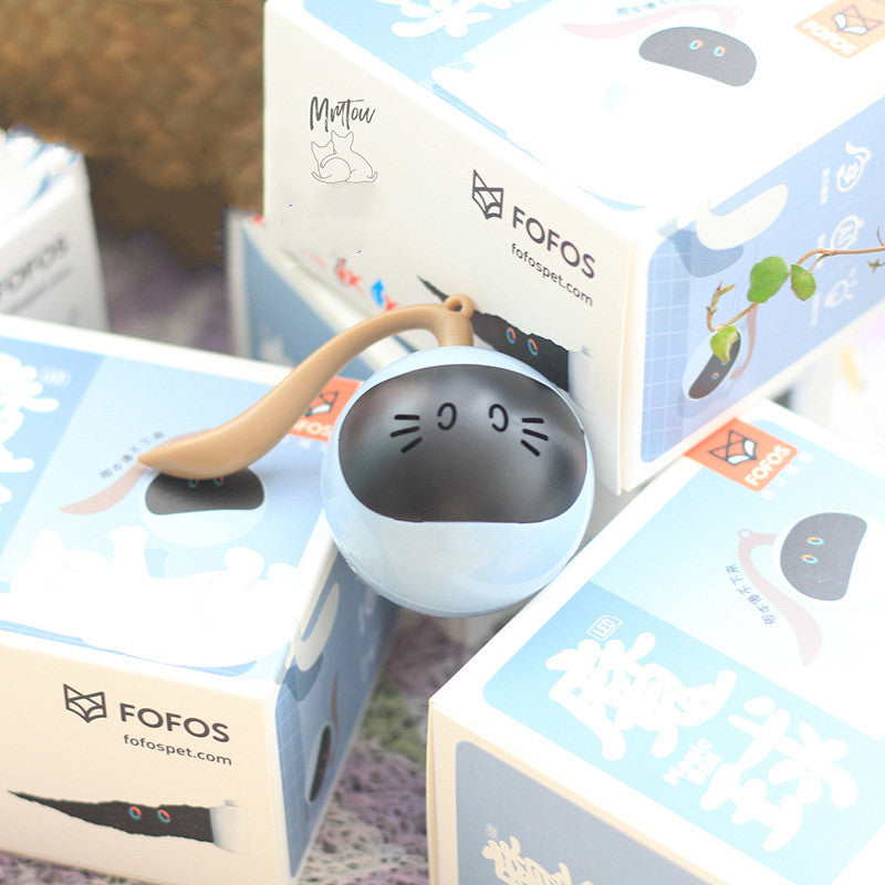 Juguete automático pelota LED para gatos, reduce estrés y aburrimiento