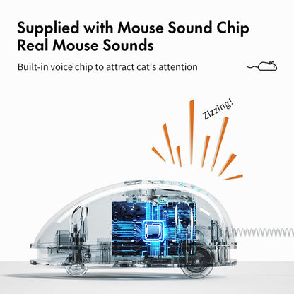 Ratón interactivo ideal para gatos indoor y curiosos
