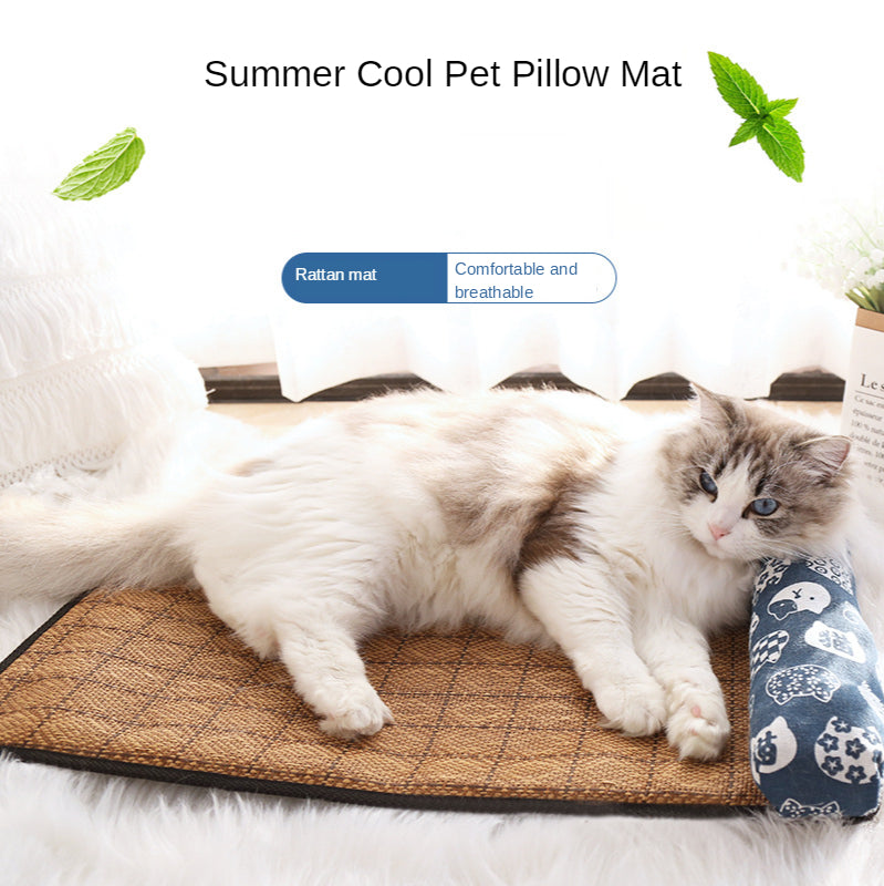 Alfombra fresca transpirable para gatos, ideal para días de calor